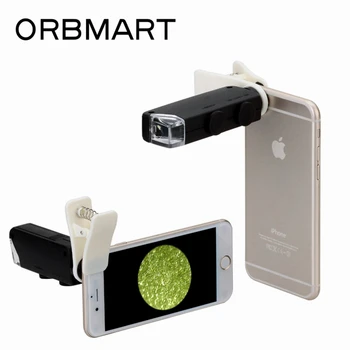 ORBMART 60X-100X Universal Clip on Pocket Microscope Magnifier Lens With LED Light For iPhone Samsung HTC Xiaomi Phone
ORBMART 60X-100X Universal Clip on Pocket Microscope Magnifier Lens With LED Light For iPhone Samsung HTC Xiaomi Phone