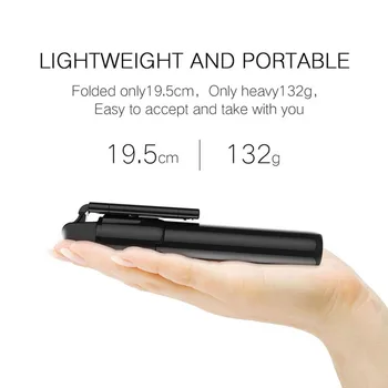 Wireless Shutter Extendable Monopod Phone Holder Accessory Bluetooth 4.0 Universal Selfie Stick Foldable TripodFor Android/Ios
Wireless Shutter Extendable Monopod Phone Holder Accessory Bluetooth 4.0 Universal Selfie Stick Foldable TripodFor Android/Ios