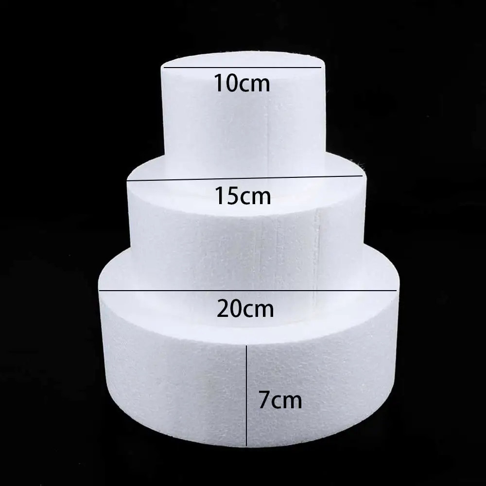 HOT!!!Kitchen Accessories Cake Dummy Modelling Sugar craft Party DIY Model Cake Round Foam Mould Polystyrene Changed Good Pack
HOT!!!Kitchen Accessories Cake Dummy Modelling Sugar craft Party DIY Model Cake Round Foam Mould Polystyrene Changed Good Pack