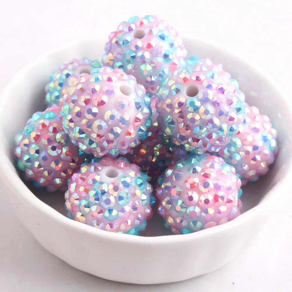 Kwoi vita 20mm 100pcs/lot pink/aqua/purple ab rainbow Chunky Resin Rhinestone Ball beads for Kids Necklace Jewelry
Kwoi vita 20mm 100pcs/lot pink/aqua/purple ab rainbow Chunky Resin Rhinestone Ball beads for Kids Necklace Jewelry