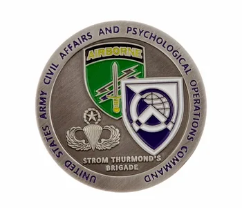 

US ARMY CIVIL AFFAIRS PSYCHOLOGICAL OPERATIONS CHALLENGE COIN