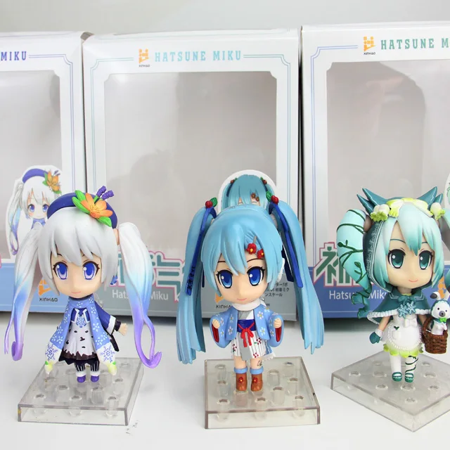 3pcs/lot Anime Hatsune Miku PVC Q version Action Figure Collection Model Toy With Box gift
3pcs/lot Anime Hatsune Miku PVC Q version Action Figure Collection Model Toy With Box gift