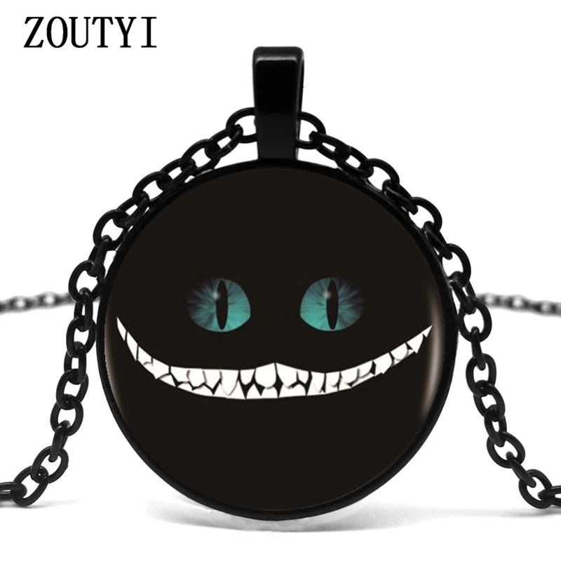2018/ hot sale, Cheshire Cat logo sign pendant necklace prank retro glass pendant necklace.
2018/ hot sale, Cheshire Cat logo sign pendant necklace prank retro glass pendant necklace.