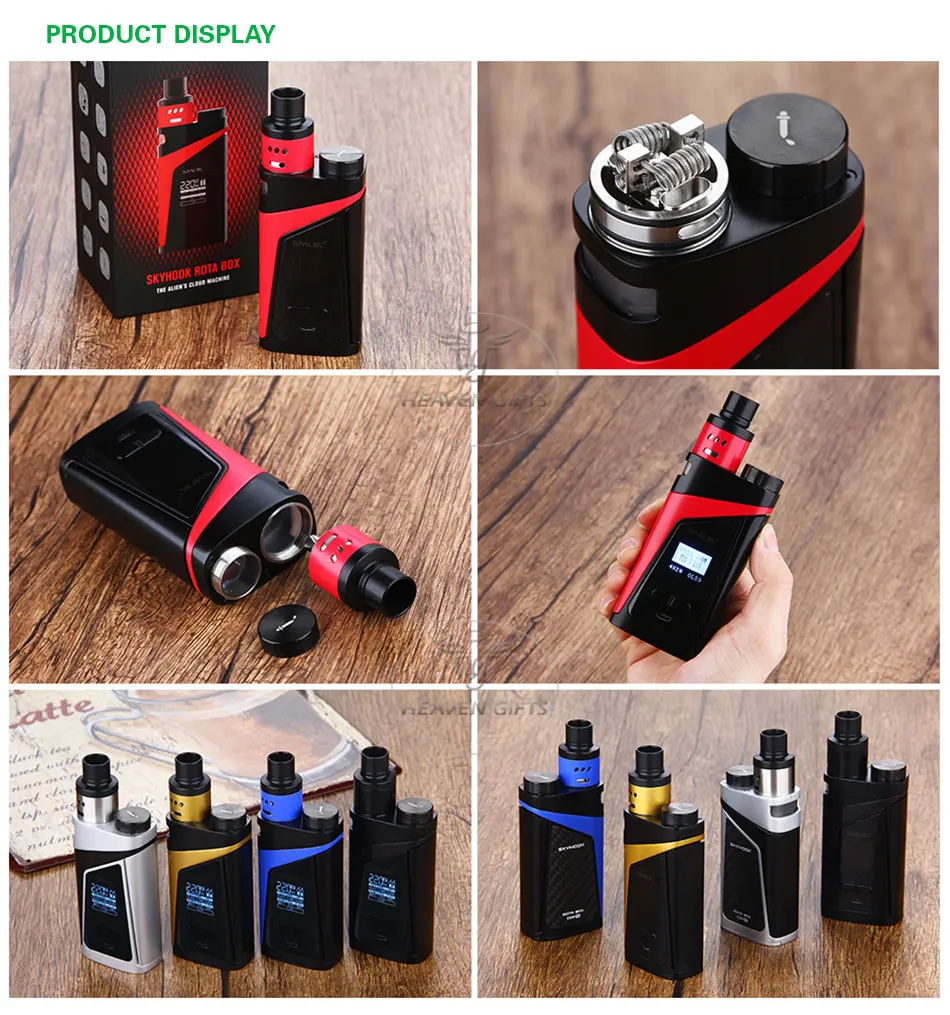 Last in 100% Skyhooh SKYHOOK one Vape Dinar Style LYD SMOK Libyan Stop118 All RDTA Atomizer discount & Bulit-in BOX Original E-cigs 220W Libyan Tank Kit with Dinar MOD 9ml 7 Last in 100% Skyhooh 7