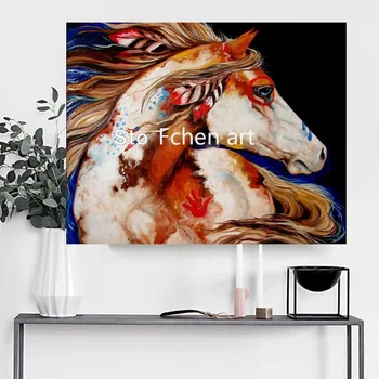 Wholesale Handmade Artist Team Supply Hand Painted Abstract Running horse oil painting on canvas 8 horses painting
Wholesale Handmade Artist Team Supply Hand Painted Abstract Running horse oil painting on canvas 8 horses painting