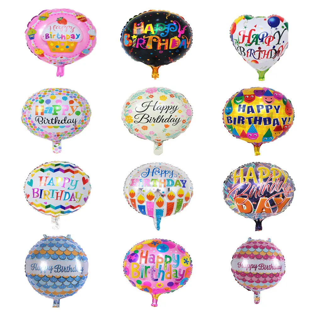 5PCS 18 inches 10 Styles Happy Birthday Foil Balloons Children Birthday Inflatable Toys Ballons Helium Balloon Party Decoration
5PCS 18 inches 10 Styles Happy Birthday Foil Balloons Children Birthday Inflatable Toys Ballons Helium Balloon Party Decoration
