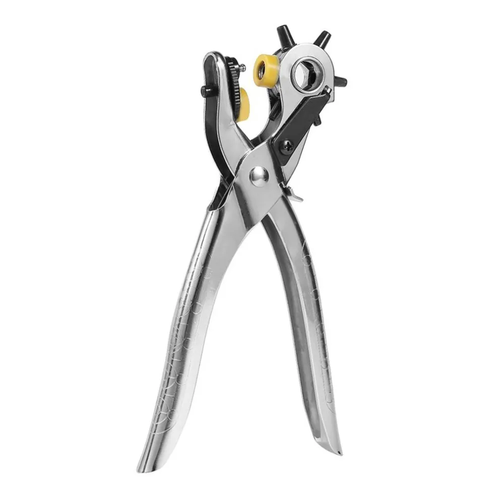 Multi-function Portable Puncher Heavy Duty Leather Hole Punch Hand Pliers Belt Holes Punches 5 Different Hole Size Drop Shipping 6
