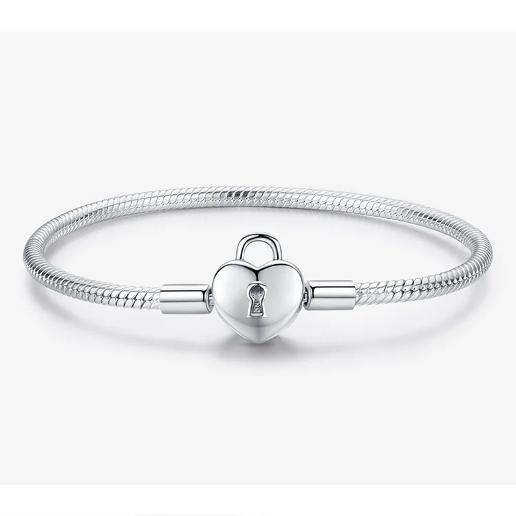 bracelet charm cadenas 925 tendance glamour