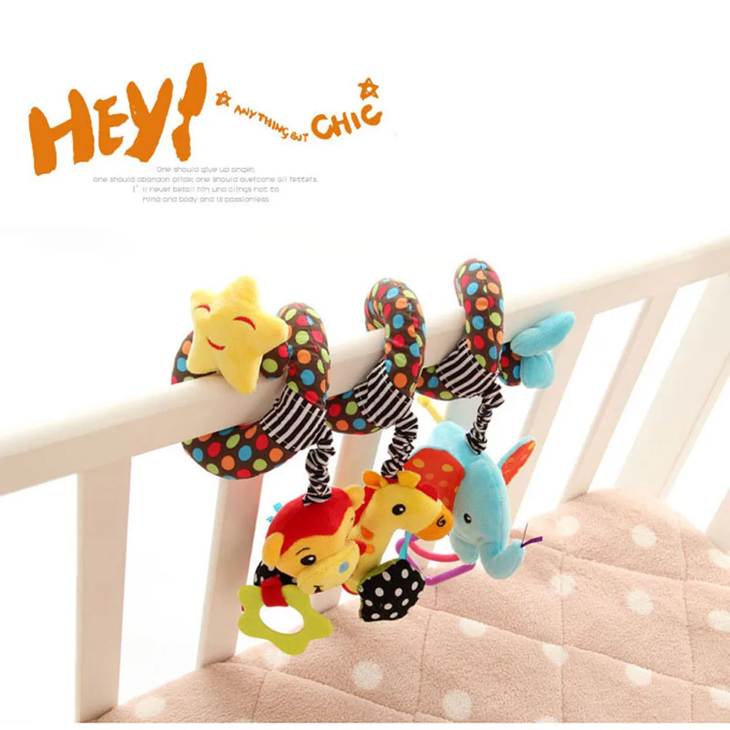Baby Spiral Bed Stroller Toy Monkey Elephant Educational Plush Hanging Bell Soft Bed Wanding Development Educational Toys 5.15
Baby Spiral Bed Stroller Toy Monkey Elephant Educational Plush Hanging Bell Soft Bed Wanding Development Educational Toys 5.15