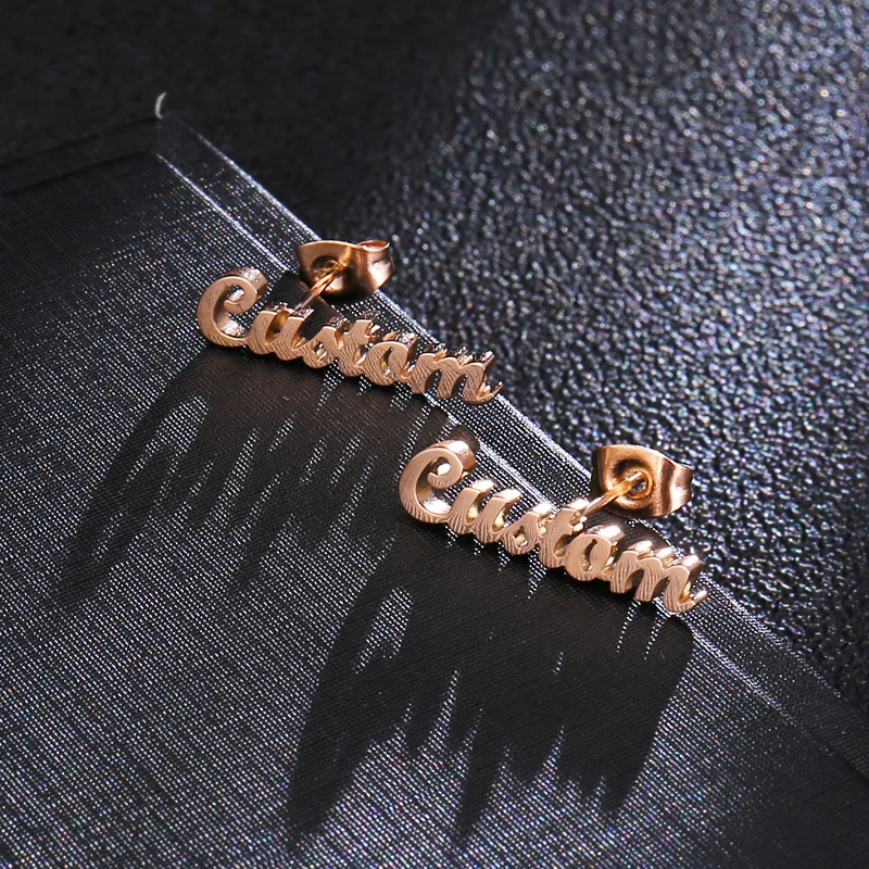 1 Pair Unique Custom Name Jewelry Personalized Customized Font Nameplate Letters Stud Earrings For Women Kids Birthday Gift
1 Pair Unique Custom Name Jewelry Personalized Customized Font Nameplate Letters Stud Earrings For Women Kids Birthday Gift