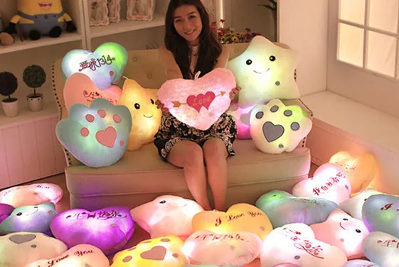 Flashing LED Plush Chair Sofa Cushion Bear Heart Shape Toy Doll Car Gift Birthday Home Decorative Lucky Star Seat cushion
Flashing LED Plush Chair Sofa Cushion Bear Heart Shape Toy Doll Car Gift Birthday Home Decorative Lucky Star Seat cushion