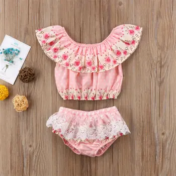 Cute Newborn Baby Girls Floral Lace Off Shoulder Tops Pants Shorts Outfits Set Baby Girls Clothes Set
Cute Newborn Baby Girls Floral Lace Off Shoulder Tops Pants Shorts Outfits Set Baby Girls Clothes Set