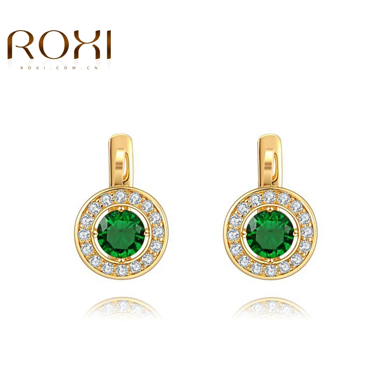ROXI Brand For Women EarrinROXI Fashion Jewelry Gold Color Grenn Zircon Stud EarrinROXI For Graduation Vacation Gift
ROXI Brand For Women EarrinROXI Fashion Jewelry Gold Color Grenn Zircon Stud EarrinROXI For Graduation Vacation Gift