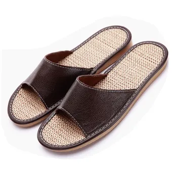 Genuine Leather Couple's Spring Summer Indoor Slippers Cow Leather Anti-Slip Men&Women Home Shoes Fashion Casual Shoes TPR Soles
Genuine Leather Couple's Spring Summer Indoor Slippers Cow Leather Anti-Slip Men&Women Home Shoes Fashion Casual Shoes TPR Soles