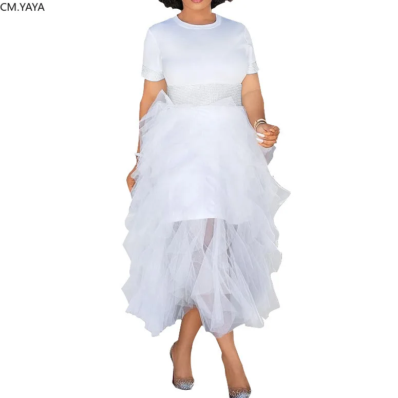 2019 Women new summer White Sexy Mesh T-Shirt top Mesh skirts suit two piece set fashion tracksuit Elastic Waist GLCX121
2019 Women new summer White Sexy Mesh T-Shirt top Mesh skirts suit two piece set fashion tracksuit Elastic Waist GLCX121