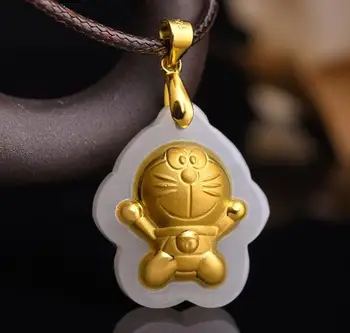 Hetian gold inlaid jade pendant natural jade Dora A dream jade pendantJ04#
Hetian gold inlaid jade pendant natural jade Dora A dream jade pendantJ04#