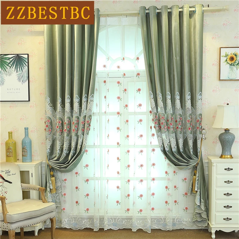 Europe luxury high quality Velvet curtains for living room with embroidered Voile Curtain for The Bedroom Window Treatment Drape
Europe luxury high quality Velvet curtains for living room with embroidered Voile Curtain for The Bedroom Window Treatment Drape