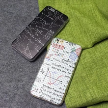 Math calculate figure Silk hard Acrylic with soft tpu frame Shell for iphone 6 6s 4.7″ 6plus 6s plus 5.5″ newest back case