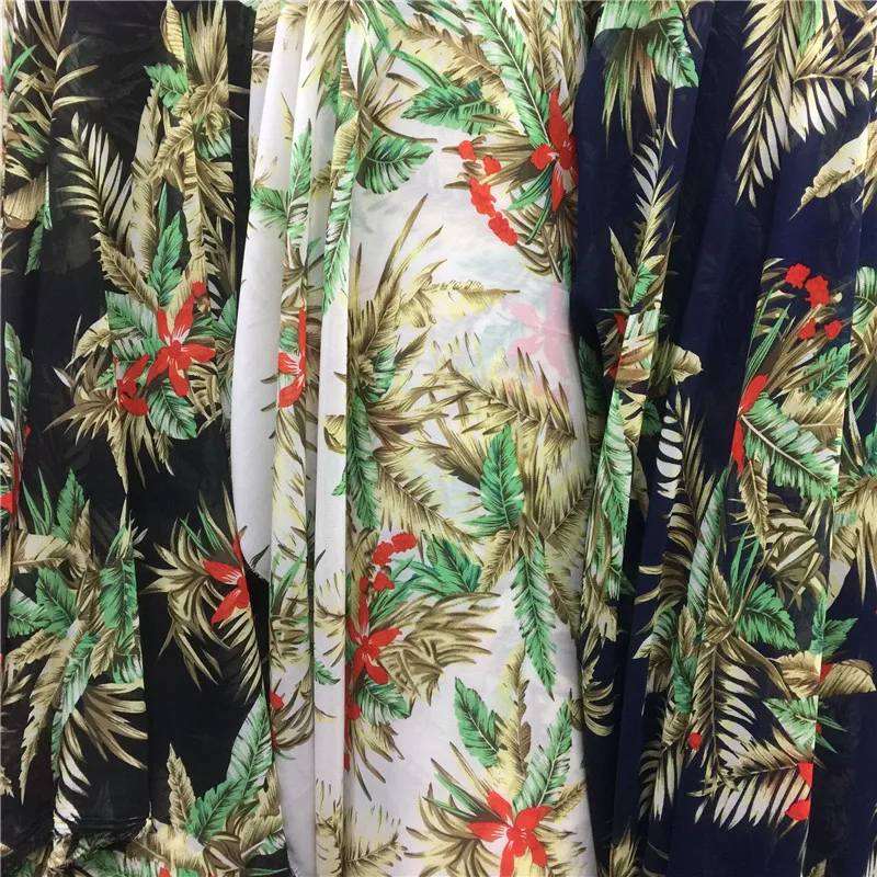 2019 Tissus Tecidos Para Patchwork Free Shipping 3-colour New Tropical Mosaic Chiffon Flower Vacation Dress Shirt 75d Fabrics
2019 Tissus Tecidos Para Patchwork Free Shipping 3-colour New Tropical Mosaic Chiffon Flower Vacation Dress Shirt 75d Fabrics