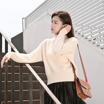 JECH 2017 Autumn Fashion Women Casual Solid Color Loose Long Puff Sleeve Turtleneck Warmth Pullovers Sweater Cashmere sweater
JECH 2017 Autumn Fashion Women Casual Solid Color Loose Long Puff Sleeve Turtleneck Warmth Pullovers Sweater Cashmere sweater