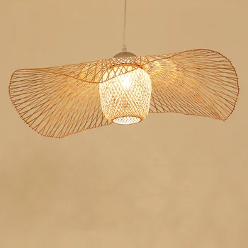 Chinese Bamboo weaving Wicker Rattan Shade Cap Ceiling Light E27 lamps lanterns handmade living room hotel restaurant aisle Lamp
Chinese Bamboo weaving Wicker Rattan Shade Cap Ceiling Light E27 lamps lanterns handmade living room hotel restaurant aisle Lamp