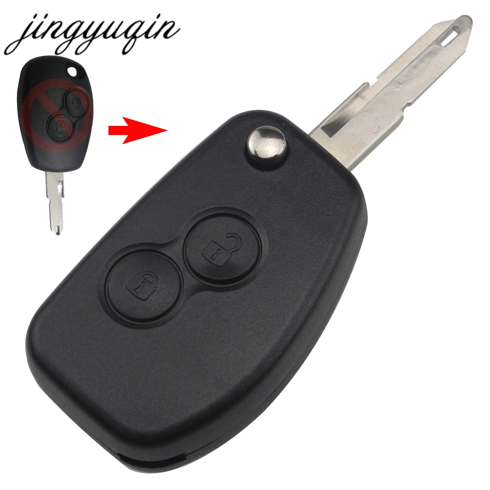 jingyuqin 10pcs 2 Button Remote Flip Key Shell for For Renault Megane Modus Espace Laguna Duster Logan DACIA Sandero Clio Fob
jingyuqin 10pcs 2 Button Remote Flip Key Shell for For Renault Megane Modus Espace Laguna Duster Logan DACIA Sandero Clio Fob
