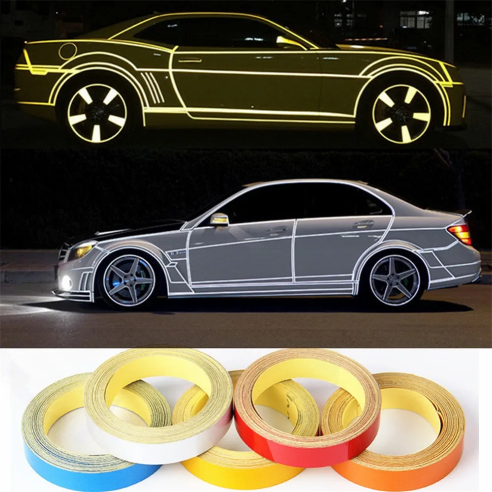 Car Reflective Sticker DIY Night Magic Reflective Tape Car Stickers Auto Motorcycle Bicycle Warning Trim Strip Car Accessories
Car Reflective Sticker DIY Night Magic Reflective Tape Car Stickers Auto Motorcycle Bicycle Warning Trim Strip Car Accessories