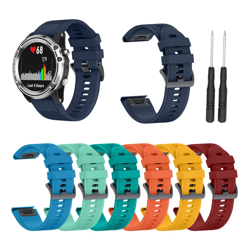 Replacement smart watch strap 20MM For Garmin Fenix 5S/5S Plus watch Silicone Fitness watch Wrist Band Strap with tool
Replacement smart watch strap 20MM For Garmin Fenix 5S/5S Plus watch Silicone Fitness watch Wrist Band Strap with tool