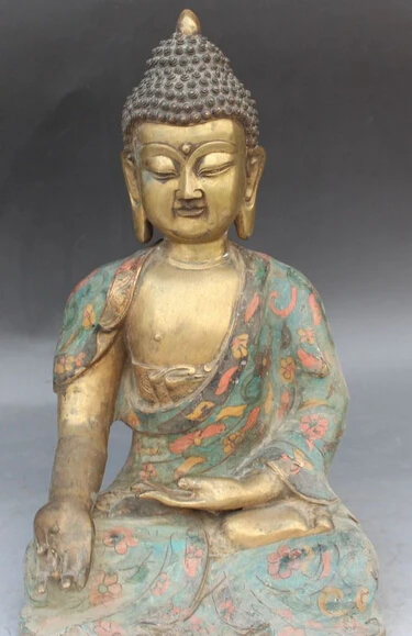 13"Tibet Buddhism Cloisonne Enamel Bronze Gilt Shakyamuni Amitabha Buddha Statue R0709 Discount 35%
13"Tibet Buddhism Cloisonne Enamel Bronze Gilt Shakyamuni Amitabha Buddha Statue R0709 Discount 35%