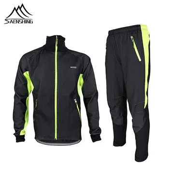 SAENSHING Thermal Fleece Cycling Pants +jackets winter Bicycle Trousers Windproof Cycling coat men's Outdoor Sport suit
SAENSHING Thermal Fleece Cycling Pants +jackets winter Bicycle Trousers Windproof Cycling coat men's Outdoor Sport suit