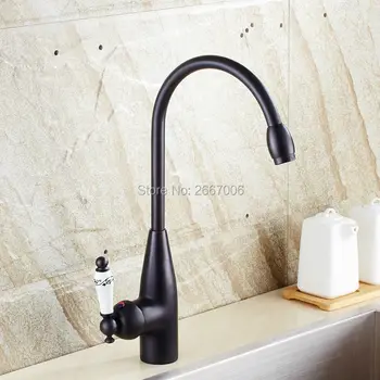 GIZERO Single Ceramic Handle Faucet Black Finish Kitchen Sink Mixer Deck Mount Hot & Cold Crane Mixer Water Taps GI616
GIZERO Single Ceramic Handle Faucet Black Finish Kitchen Sink Mixer Deck Mount Hot & Cold Crane Mixer Water Taps GI616