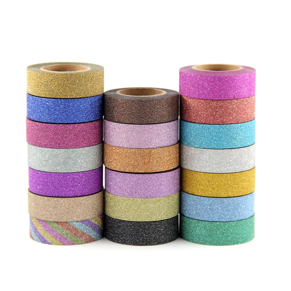 A79-A98 all Glitter Washi Tape Stationery Scrapbooking Decorative Adhesive Tapes DIY Color Masking Tape School Supplies
A79-A98 all Glitter Washi Tape Stationery Scrapbooking Decorative Adhesive Tapes DIY Color Masking Tape School Supplies