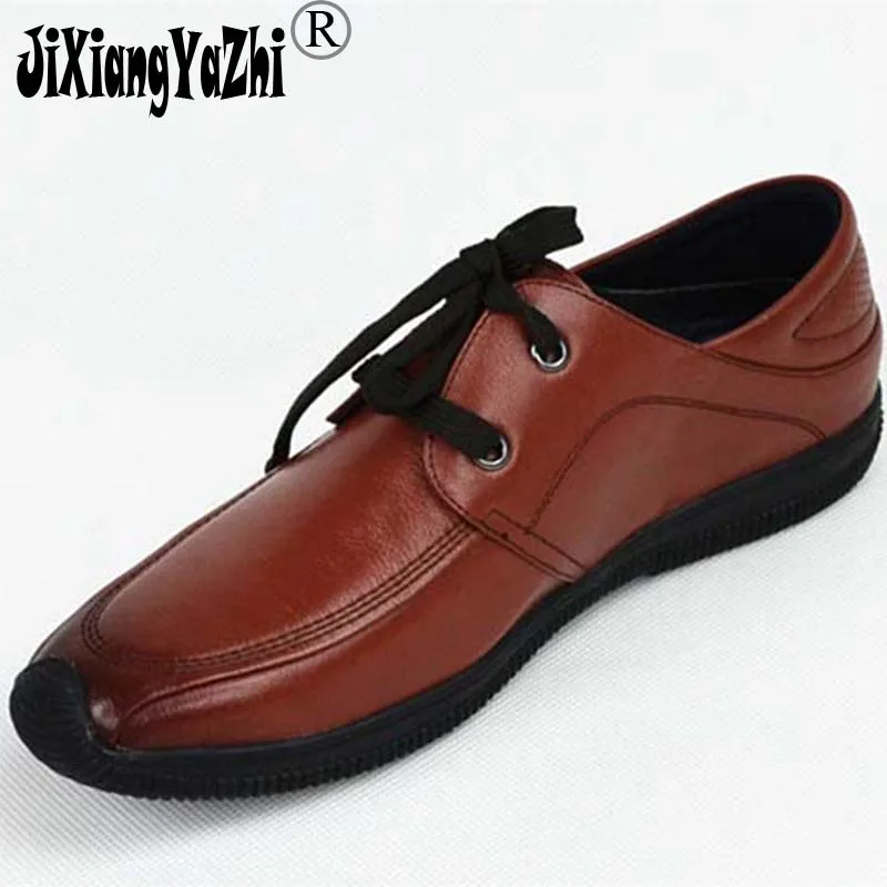 JIXIANGYAZHI brand 2018 full leather men's shoes Europe and the United States black brown round head men's casual shoes # N-009
JIXIANGYAZHI brand 2018 full leather men's shoes Europe and the United States black brown round head men's casual shoes # N-009