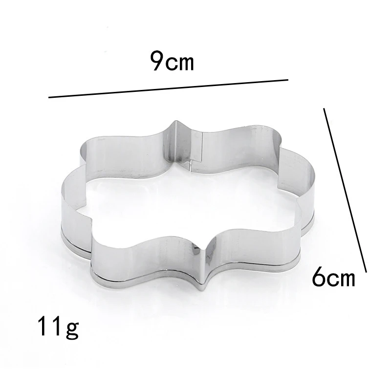 Decorating Plaque Frame Fondant Cookie Cutter Cutting 3 Styles Stainless Steel Sugarpaste Biscuit High Quality
Decorating Plaque Frame Fondant Cookie Cutter Cutting 3 Styles Stainless Steel Sugarpaste Biscuit High Quality