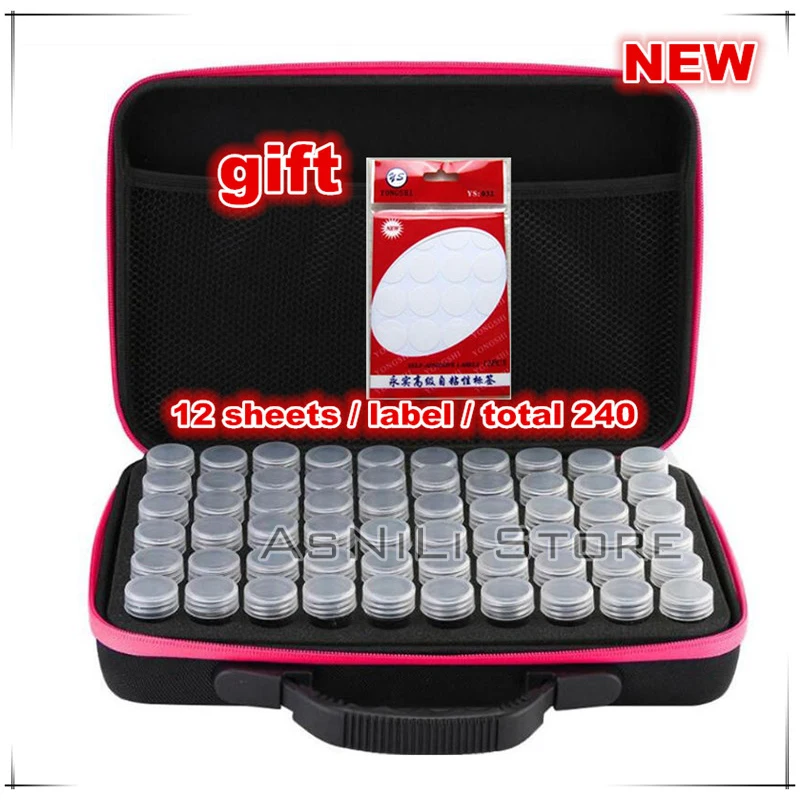 New 60 bottles of diamond painting box toolbox storage box luggage bracket handbag zipper design shockproof and durable gift
New 60 bottles of diamond painting box toolbox storage box luggage bracket handbag zipper design shockproof and durable gift