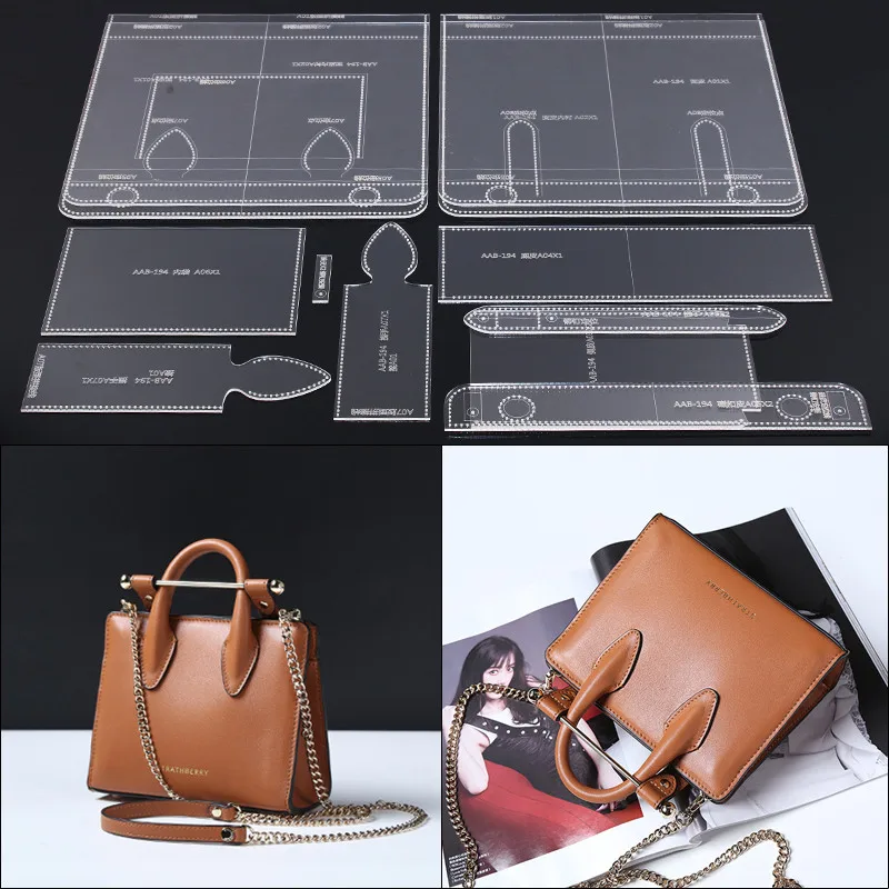 1 Set Acrylic Template Pattern for Women Shoulder Bag Soft Leather Craft Pattern DIY Bag Stencil Sewing Pattern 29.5*24*10cm
1 Set Acrylic Template Pattern for Women Shoulder Bag Soft Leather Craft Pattern DIY Bag Stencil Sewing Pattern 29.5*24*10cm