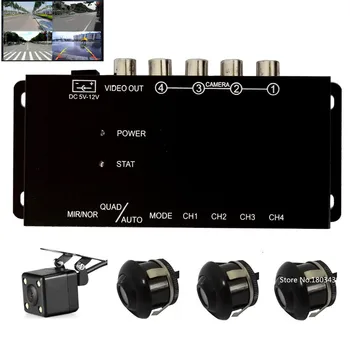 IR control 4 Cameras Video Control Car Cameras Image Switch Combiner Box With Front Rear view Right Left view 4 Cameras
IR control 4 Cameras Video Control Car Cameras Image Switch Combiner Box With Front Rear view Right Left view 4 Cameras