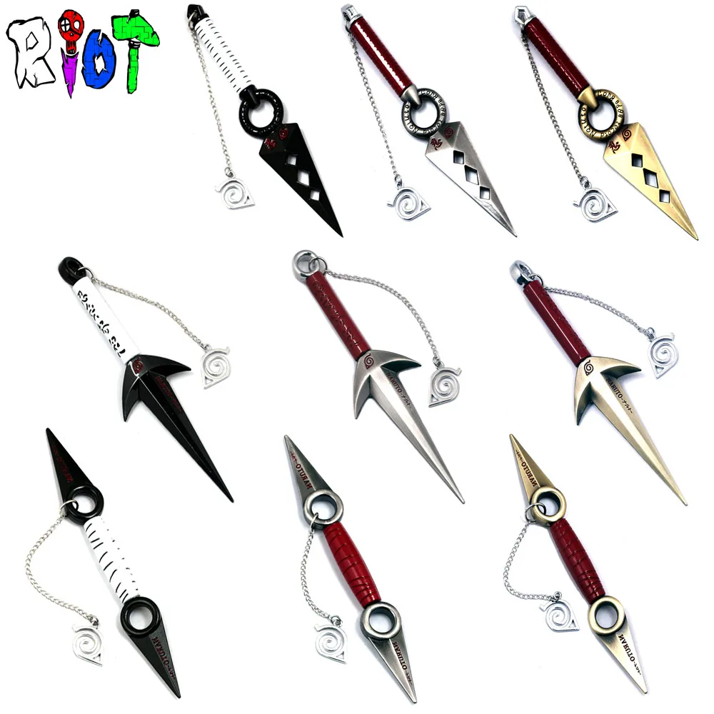 9Types 17cm large size Naruto LOGO Mrs Assad knife weapon model detachable with chain vintage alloy keychain charms keyring gift
9Types 17cm large size Naruto LOGO Mrs Assad knife weapon model detachable with chain vintage alloy keychain charms keyring gift