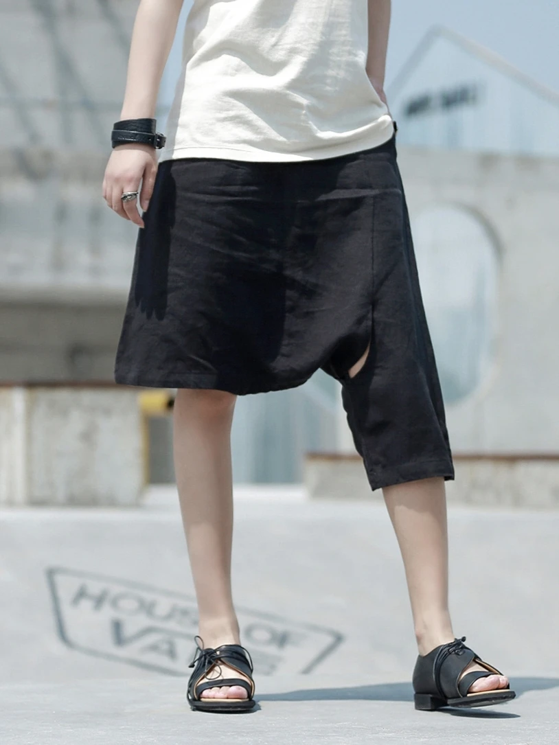 GetSpring Women Pant Irregular Hollow Out Hemp Harem Pants Asymmetry Black Casual Knee Length Pants Women 2019 New Fashion Sexy
GetSpring Women Pant Irregular Hollow Out Hemp Harem Pants Asymmetry Black Casual Knee Length Pants Women 2019 New Fashion Sexy