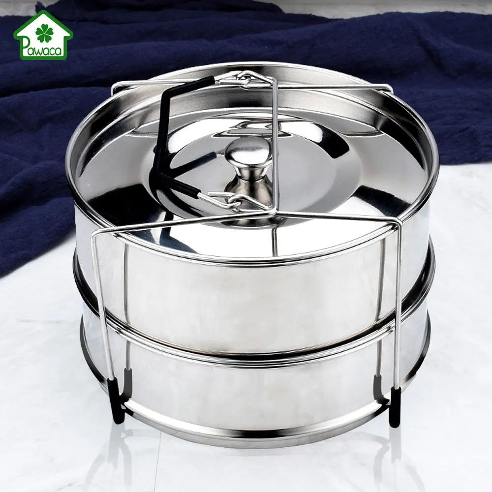 Instant Pot Set Food Steamer Basket Stainless Steel Steam Grid Stackable Pressure Cooker Steamer With Holder Cooking Accessory
Instant Pot Set Food Steamer Basket Stainless Steel Steam Grid Stackable Pressure Cooker Steamer With Holder Cooking Accessory