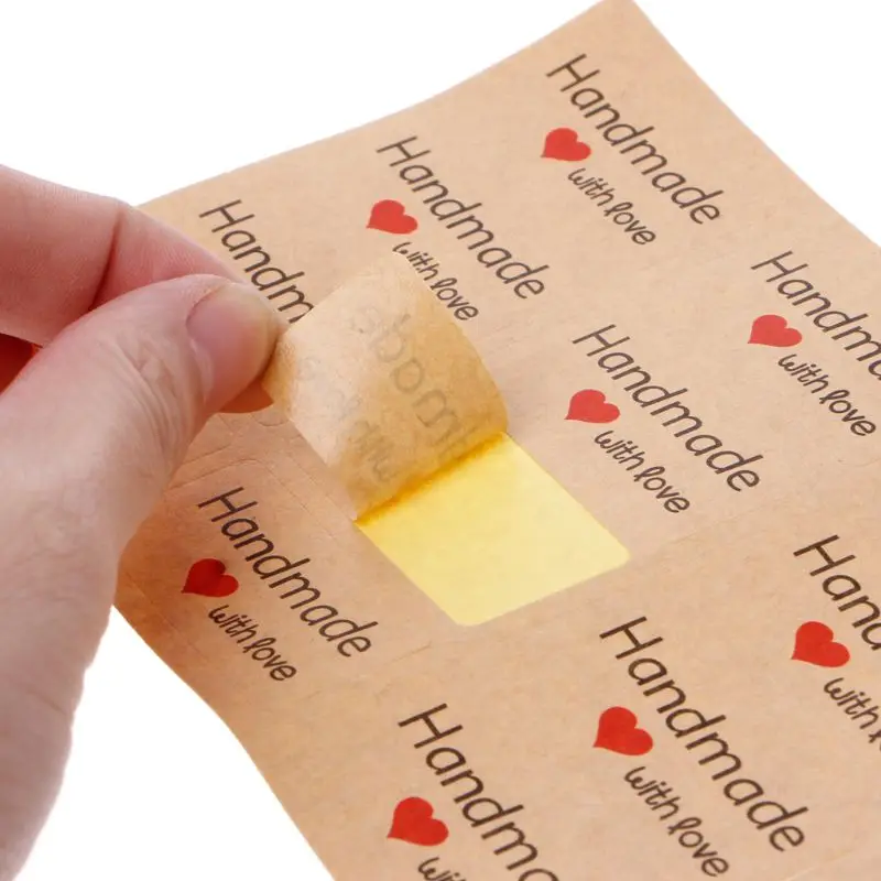 12Pcs 1.5 Inch Square Natural Kraft Handmade with Love Self Adhesive Stickers Y4QB
12Pcs 1.5 Inch Square Natural Kraft Handmade with Love Self Adhesive Stickers Y4QB