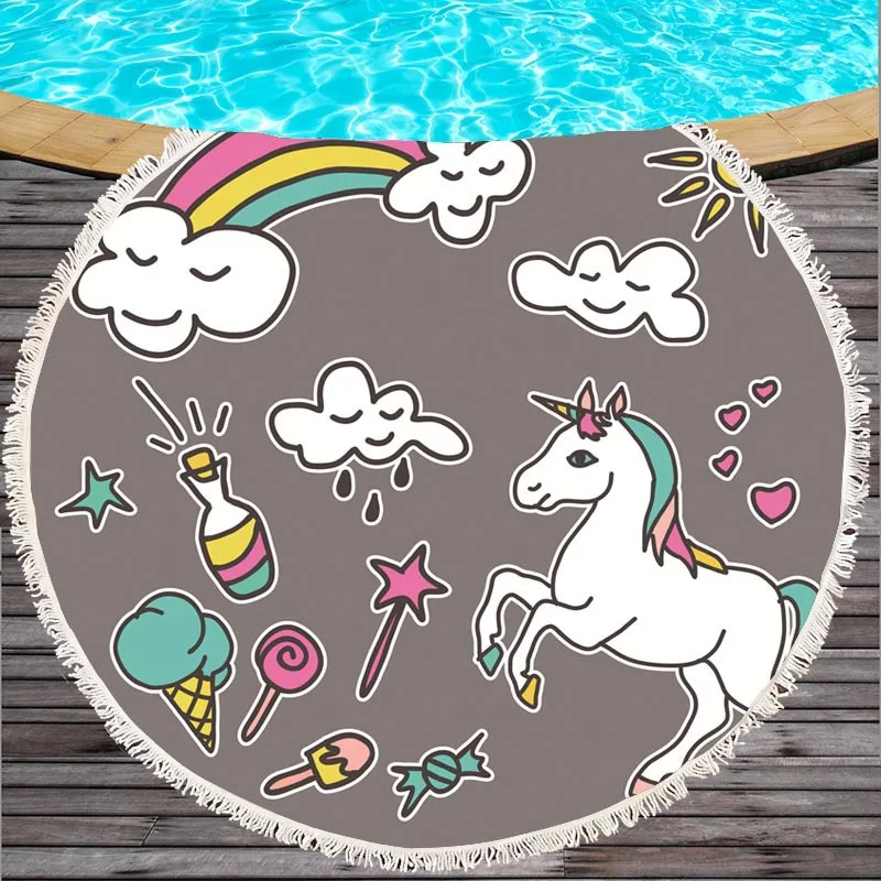 11colors new Unicorn Microfiber Fringe Round Beach Towel Bath Towel Yoga Mat Large for Adults Kids Toalla Tassel Printed
11colors new Unicorn Microfiber Fringe Round Beach Towel Bath Towel Yoga Mat Large for Adults Kids Toalla Tassel Printed