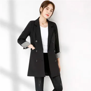 Hot Sale Women Blazers And Jackets Spring Autumn Casual Long Women Suits Wide Waisted Solid Female Jacket Plus Size
Hot Sale Women Blazers And Jackets Spring Autumn Casual Long Women Suits Wide Waisted Solid Female Jacket Plus Size