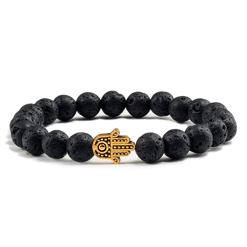 Fashion Black Volcanic Lava Beaded Bracelets Men Gold Hand Matte White Natural Stone Bracelet Couple Reiki Buddha Bangle Jewelry
Fashion Black Volcanic Lava Beaded Bracelets Men Gold Hand Matte White Natural Stone Bracelet Couple Reiki Buddha Bangle Jewelry
