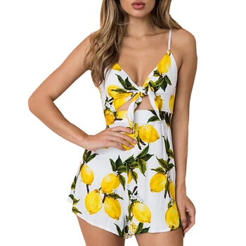 Bow V neck Sexy Playsuit Women Fashion Floral Print Casual Summer Jumpsuit Rompers Ladies Strapless Beach Party Playsuit Overall
Bow V neck Sexy Playsuit Women Fashion Floral Print Casual Summer Jumpsuit Rompers Ladies Strapless Beach Party Playsuit Overall