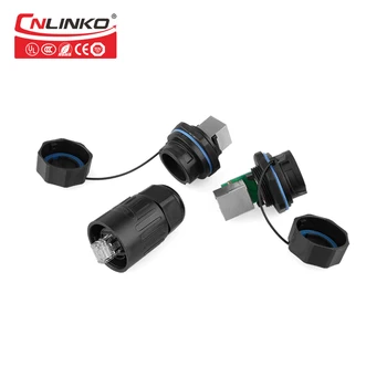 CNLINKO YT series RJ45 panel mount Signal dual port ethernet IP67 rj45 single IP67 Waterproof connector with waterproof cover
CNLINKO YT series RJ45 panel mount Signal dual port ethernet IP67 rj45 single IP67 Waterproof connector with waterproof cover