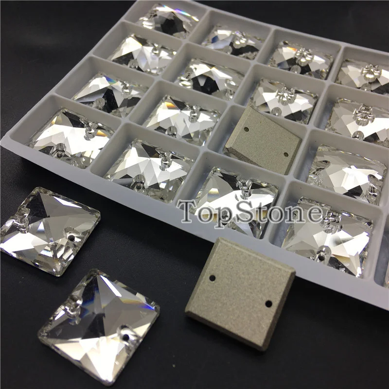 TopStone Crystal Clear Square Shape K9 Sew On Stone Flatback Sewing Glass Crystal Stone 12 14 16 22 mm For Dress Clothing Diy
TopStone Crystal Clear Square Shape K9 Sew On Stone Flatback Sewing Glass Crystal Stone 12 14 16 22 mm For Dress Clothing Diy
