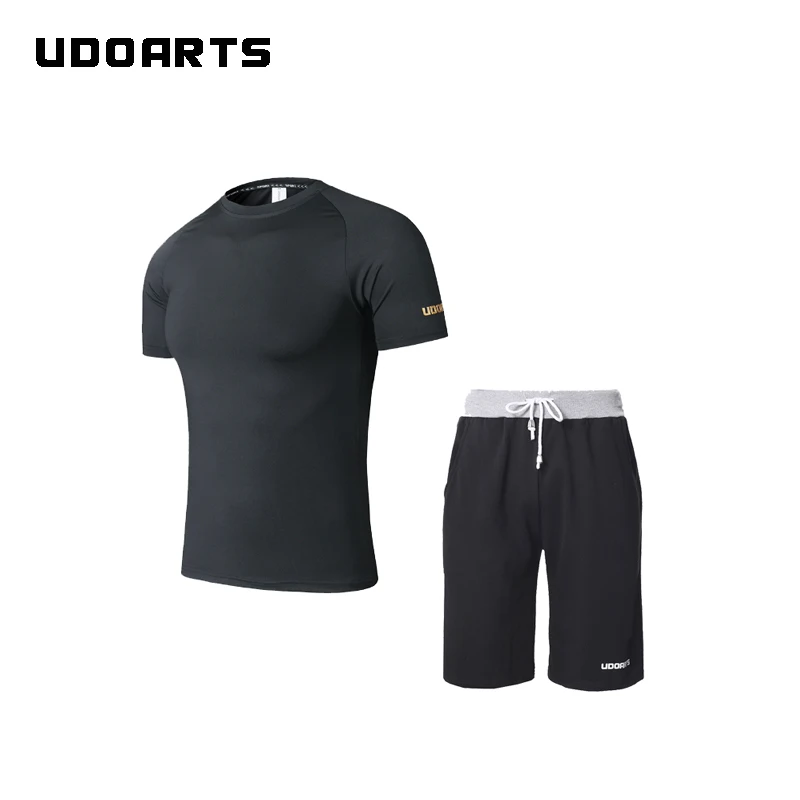 Udoarts Compression Round-Neck Shirt and 100% Cotton Shorts- Fitness Yoga Running Training Suit for Men 
Udoarts Compression Round-Neck Shirt and 100% Cotton Shorts- Fitness Yoga Running Training Suit for Men