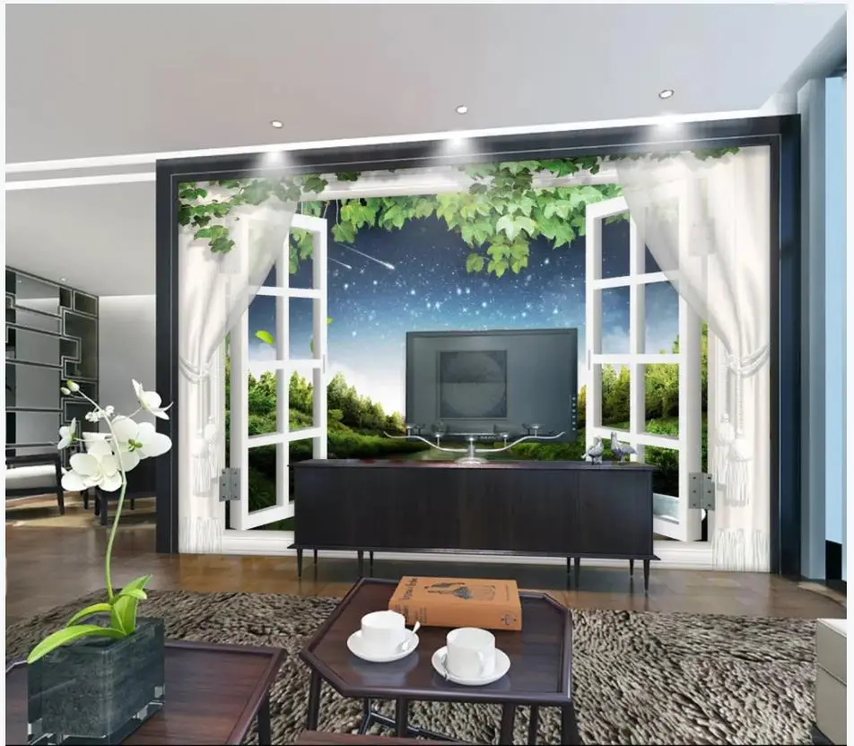 Custom photo wallpapers 3d wall murals wallpaper HD idyllic scenery 3D window woods landscape mural wall papers home decor
Custom photo wallpapers 3d wall murals wallpaper HD idyllic scenery 3D window woods landscape mural wall papers home decor
