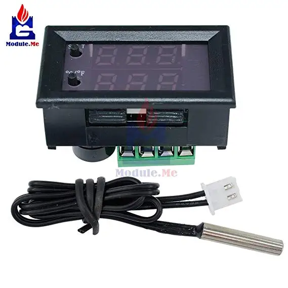 W1209WK Digital LED Thermostat Temperature Controller Smart Temp Sensor Board Module 12V DC + Waterproof NTC Sensor
W1209WK Digital LED Thermostat Temperature Controller Smart Temp Sensor Board Module 12V DC + Waterproof NTC Sensor